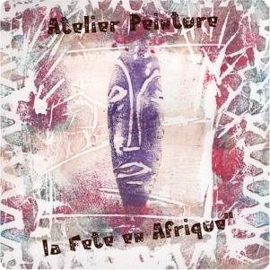 Affiche faite pour l'atelier sur le thème de l'Afrique animé par le plasticien Pierre Quentel